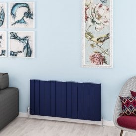 Eastbrook Withington 600mm x 1230mm Aluminium Radiator Matt Cobalt Blue   89.1615
