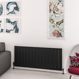 Eastbrook Withington 600mm x 1420mm Aluminium Radiator Matt Black   89.0988