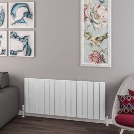 Eastbrook Withington 600mm x 1420mm Aluminium Radiator Matt White   89.0934