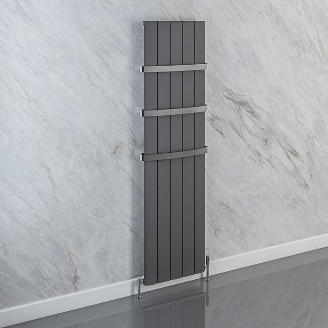 Eastbrook  Withington 600mm x 280mm Aluminium Radiator Matt Anthracite   89.0784