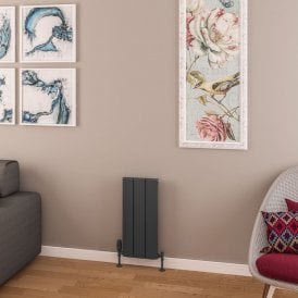 Eastbrook Withington 600mm x 280mm Aluminium Radiator Matt Anthracite   89.0784