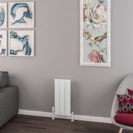 Eastbrook Withington 600mm x 280mm Aluminium Radiator Matt White   89.0782