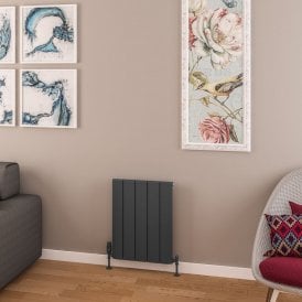 Eastbrook Withington 600mm x 470mm Aluminium Radiator Matt Anthracite   89.0772
