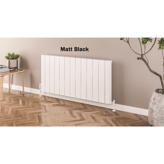 Eastbrook  Withington 600mm x 470mm Aluminium Radiator Matt Black   89.0777