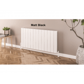 Eastbrook Withington 600mm x 470mm Aluminium Radiator Matt Black   89.0777