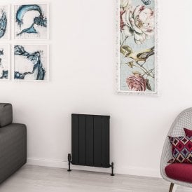 Eastbrook Withington 600mm x 470mm Aluminium Radiator Matt Black   89.0777