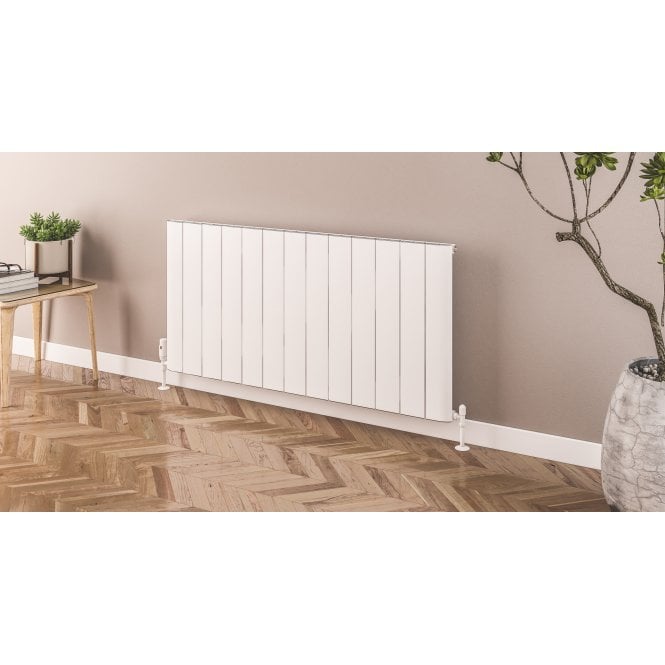 Eastbrook  Withington 600mm x 470mm Aluminium Radiator Matt White   89.0767