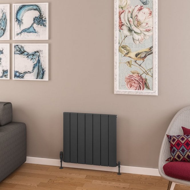 Eastbrook  Withington 600mm x 660mm Aluminium Radiator Matt Anthracite   89.0773