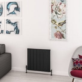 Eastbrook Withington 600mm x 660mm Aluminium Radiator Matt Black   89.0778