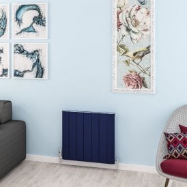 Eastbrook Withington 600mm x 660mm Aluminium Radiator Matt Cobalt Blue   89.1612