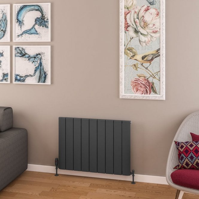 Eastbrook  Withington 600mm x 850mm Aluminium Radiator Matt Anthracite   89.0774