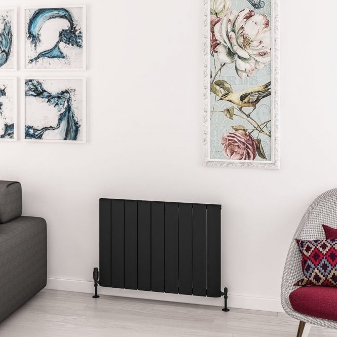 Eastbrook  Withington 600mm x 850mm Aluminium Radiator Matt Black   89.0779
