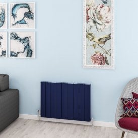 Eastbrook Withington 600mm x 850mm Aluminium Radiator Matt Cobalt Blue   89.1613