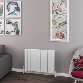 Eastbrook Withington 600mm x 850mm Aluminium Radiator Matt White   89.0769