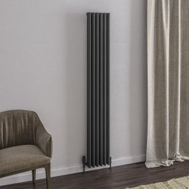 Eastbrook Witney 1800mm x 280mm Aluminium Radiator Matt Anthracite   89.0268
