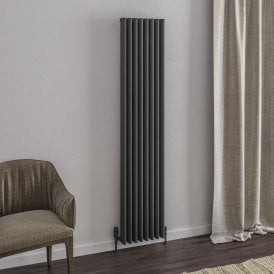 Eastbrook Witney 1800mm x 375mm Aluminium Radiator Matt Anthracite   89.0269