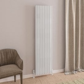 Eastbrook Witney 1800mm x 470mm Aluminium Radiator Matt White   89.0267