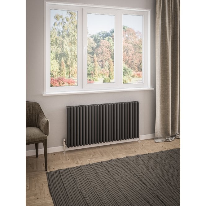 Eastbrook  Witney 600mm x 1230mm Aluminium Radiator Matt Anthracite   89.0978