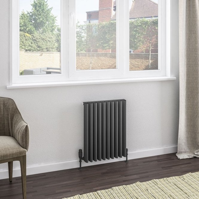 Eastbrook  Witney 600mm x 470mm Aluminium Radiator Matt Anthracite   89.0974