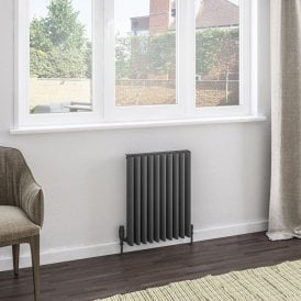 Eastbrook Witney 600mm x 470mm Aluminium Radiator Matt Anthracite   89.0974