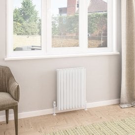 Eastbrook Witney 600mm x 470mm Aluminium Radiator Matt White   89.0941