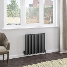 Eastbrook Witney 600mm x 660mm Aluminium Radiator Matt Anthracite   89.0975