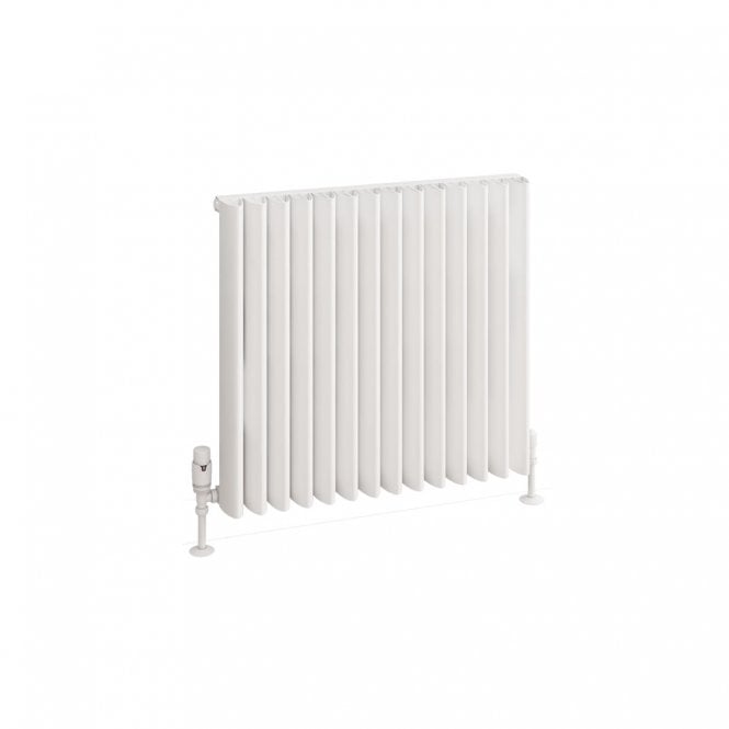 Eastbrook  Witney 600mm x 660mm Aluminium Radiator Matt White   89.0942