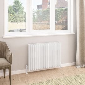 Eastbrook Witney 600mm x 850mm Aluminium Radiator Matt White   89.0943