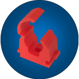 FM Products Clip Link Pipe Clip 15mm Single Red (Qty Of 100) P620