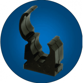 FM Products Clip Link Pipe Clip 22mm Single Black (Qty Of 100)