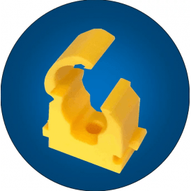 FM Products Clip Link Pipe Clip 28mm Single Yellow (Qty Of 50) P626