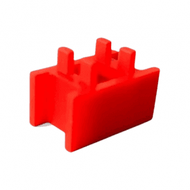 FM Products Clip Link Pipe Clip Spacer Block Red (Qty Of 20) P635