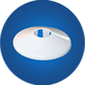 FM Products Pipe Collar One Piece 22.0mm White (Qty Of 25) P332