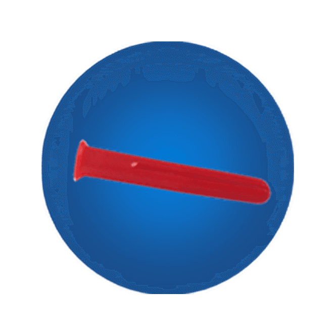 FM Products  Plastic Fixing Plug 5.5mm Diameter Red (Qty Of 1000) F100