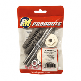 FM Products Sanitary Fixing Kit M10 x 140mm White