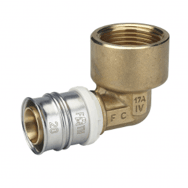 FRANKISCHE MLCP Alpex-Duo XS Elbow with Female Thread 20mm x 3/4"