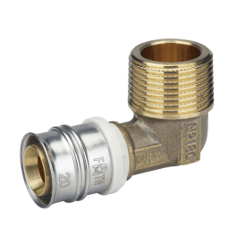 FRANKISCHE MLCP Alpex-Duo XS Elbow with Male Thread 20mm x 3/4"