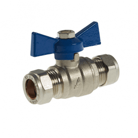 15mm Blue Butterfly Valve