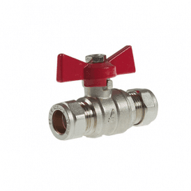 22mm Red Butterfly Valve