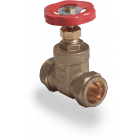 Brass Gate Valve WRAS Approved 28mm