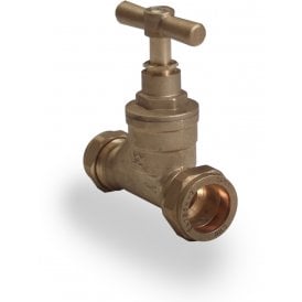 Brass Stopcock 28mm WRAS Approved