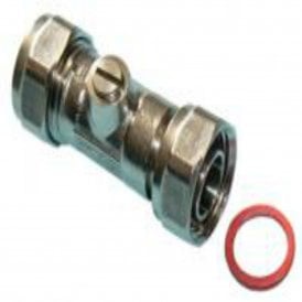 Chrome Plated Service Valve 15mm x 1/2"