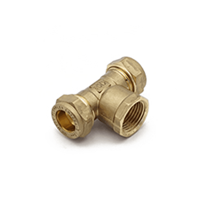 MacDonald Plumbing Supplies MacCompression Threaded Centre Tee 22mm x 22mm x ½