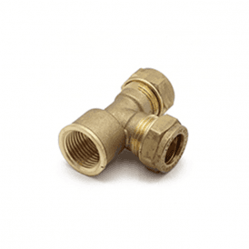MacCompression Threaded End 15mm x ½ x 15mm Tee