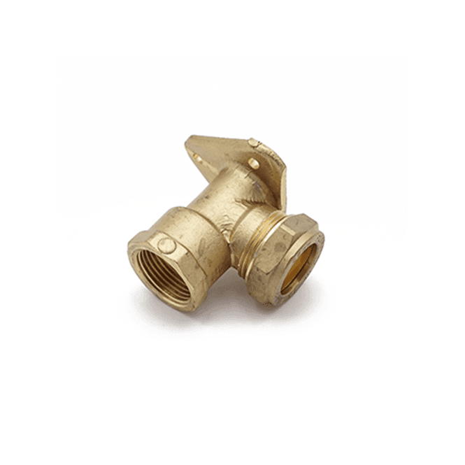 MacDonald Plumbing Supplies MacCompression Wall Plate Elbow 15mm x ½