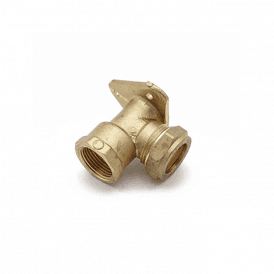 MacCompression Wall Plate Elbow 15mm x ½