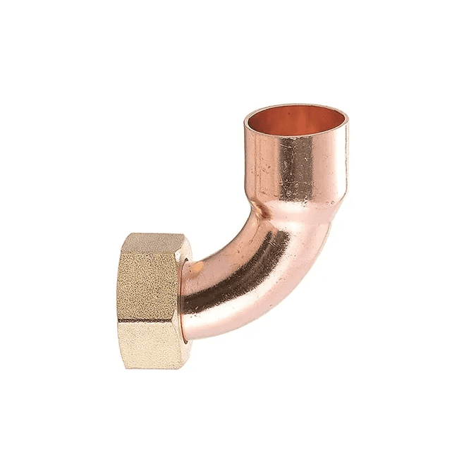 MacDonald Plumbing Supplies MacEndfeed Bent Tap Connector 22mm x 3/4 WRAS APPROVED