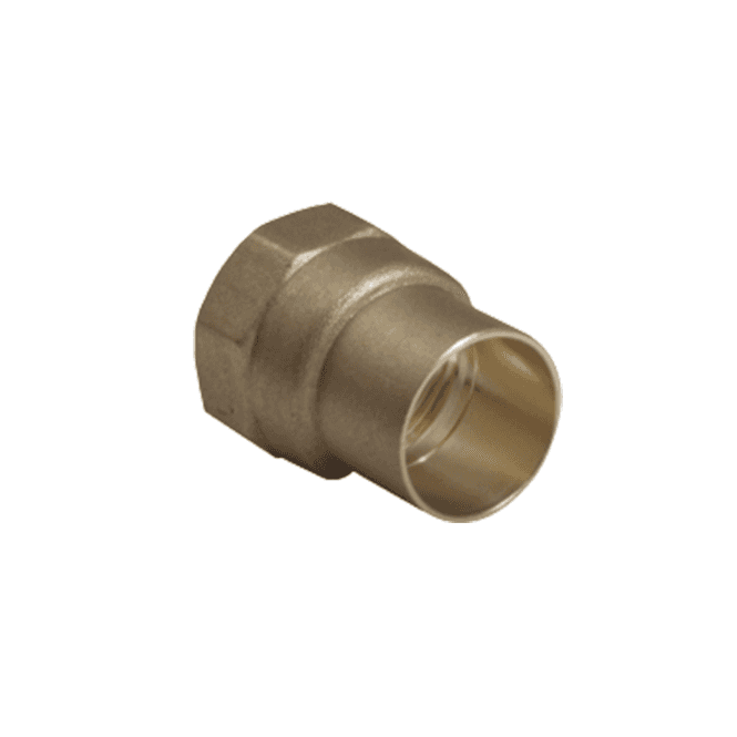 MacDonald Plumbing Supplies MacEndfeed Female Adaptor 22mm x 3/4 WRAS APPROVED (BRASS VERSION)