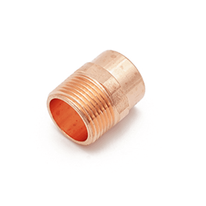 MacDonald Plumbing Supplies MacEndfeed Male Adaptor 15mm x 1/2 WRAS APPROVED & KITE MARKED (COPPER VERSION)