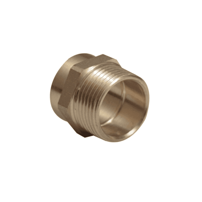 MacDonald Plumbing Supplies MacEndfeed Male Adaptor 35mm x 1 1/4 WRAS APPROVED (BRASS VERSION)